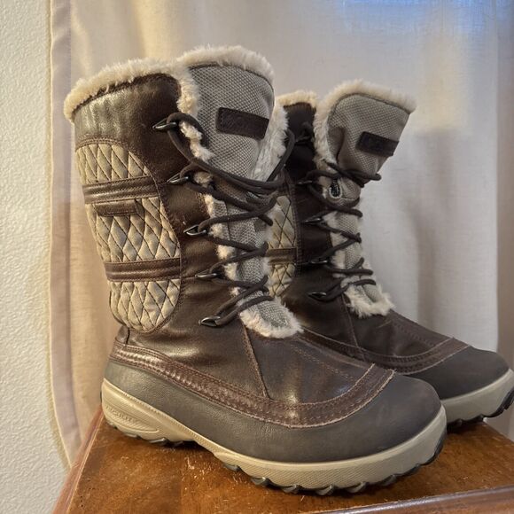 Columbia Shoes - Columbia Women Size 8 Snow Boots Heavenly Quarry Gray 1407991212 Omniheat